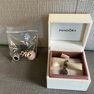 Pandora Charm Bracelet Sweet 16 Charm Plus 3 Bonus Charms